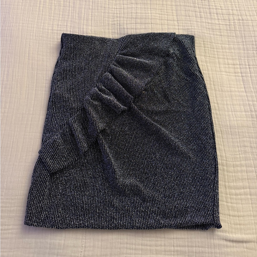 IRO Textured Gray Pencil Skirt